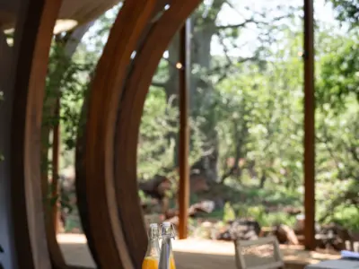 Verandah breakfast set up