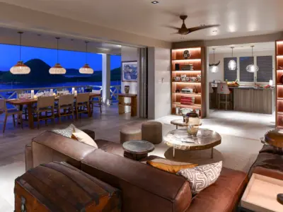 Papillon living room and kitchen