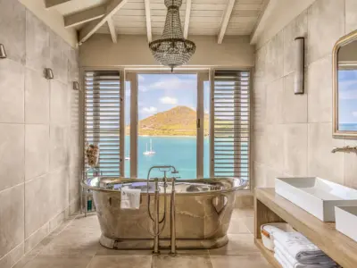 Papillon master bath view