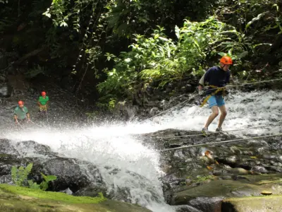 Waterfall rappelling 2