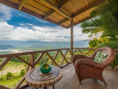 Ylang guest room deck with view