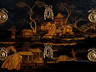 Villa Astor master suite detail of the commode bedroom