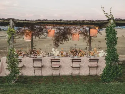 Ceremony under the pergola