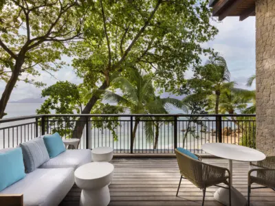 Beach house terrace