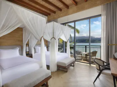 Cliff house premium room with ocean view two double beds