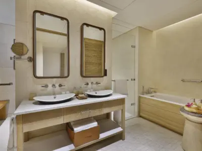 King grand terrace room and bay house one bedroom pool suite bathroom