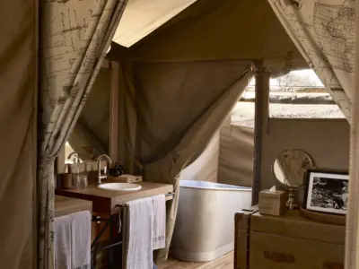 Bathroom Tented Suite Parents room Family Tent Out of Africa 1