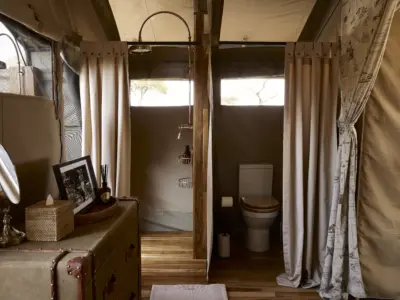 Bathroom Tented Suite Parents room Family Tent Out of Africa 2