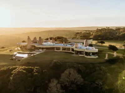 Sand castle Birds Eye view