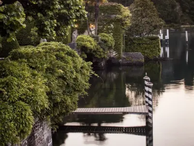 Villa Balbiano luxury property Lake Como Milan Italy boat service weddings ceremony events exclusive accommodation private rent rentals greenery summer