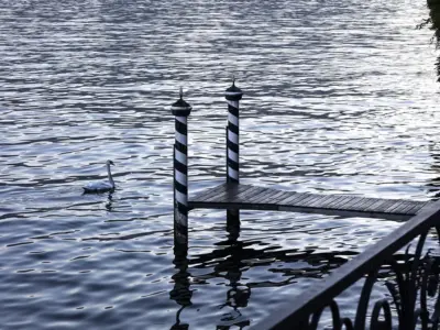 Villa Balbiano luxury property Lake Como Milan swan water pier boat service panoramic stunning view