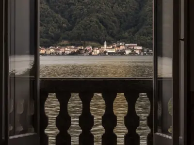 Villa Balbiano luxury lakefront villa available accommodation balcony with splendid view on lake Como 23 left000 VB int