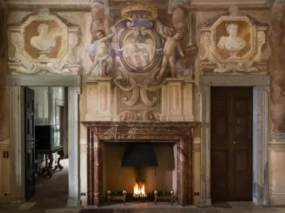 Villa Balbiano luxury property Lake Como Italy Milan best interiors wedding ceremony event grand floor dinner fire place comfort service accommodation