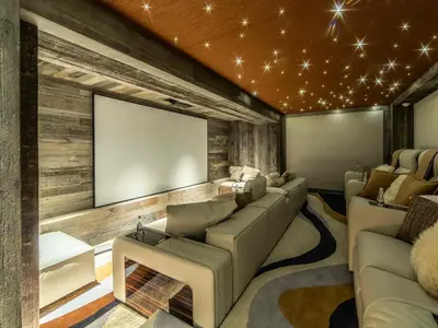 Chalet Elan salle de cinema