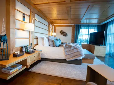 Chalet Signature Location art chalet courchevel 1850 chalet chambre master 2